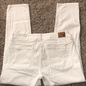 American Eagle White Crop Pants Size 0